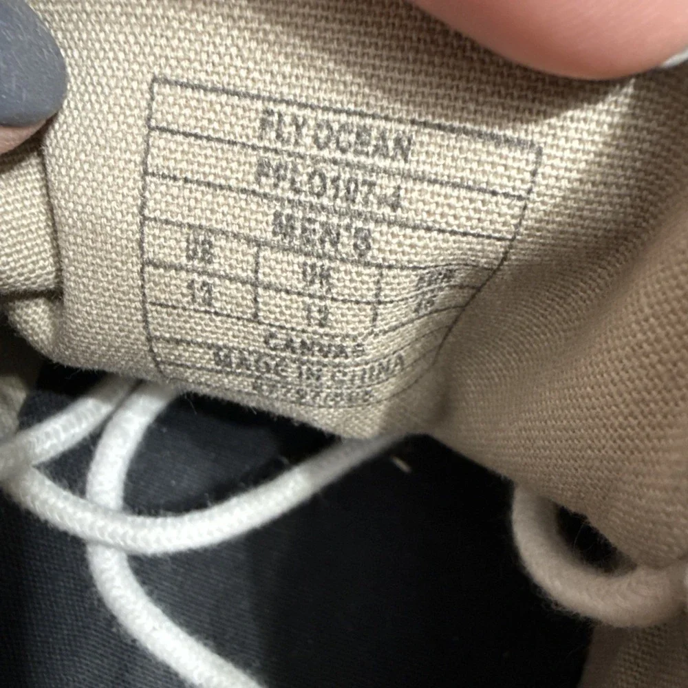 Original Penguin Shoes Mens 13 Fly Ocean Boat Brown Canvas Lace Up Round Toe Low